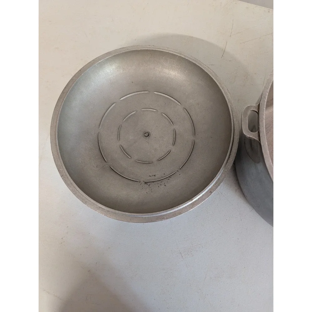 Vintage Cast Aluminum Household Institute 10 Qt Stock Pot Dutch Oven W Lid